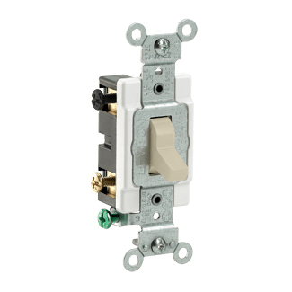 Main product image of 4-Way, Commercial Grade Side Wired, Switch, 15A - Ivory (120/277V)