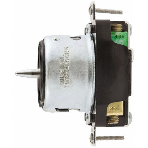Main product image of 125 VAC, 50A, Self Grounding Receptacle, Black, CS6370-HUBBELL