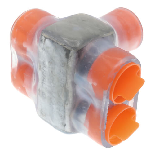 Multi-Tap Encapsulated Cable Block, 2-Way Config., 2 Outlets, 250 AWG-6 Str