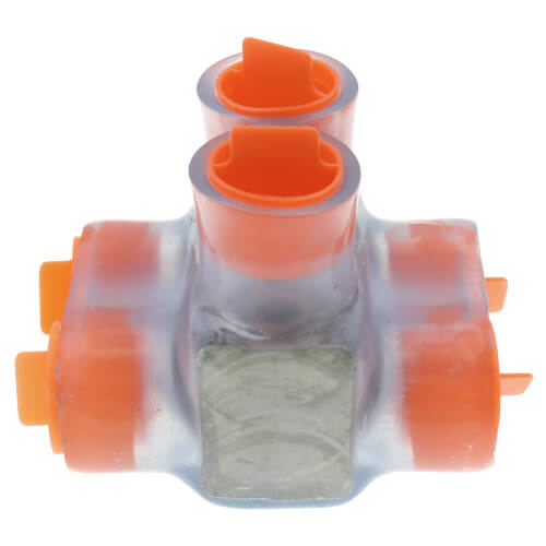 Multi-Tap Encapsulated Cable Block, 2-Way Config., 2 Outlets, 250 AWG-6 Str
