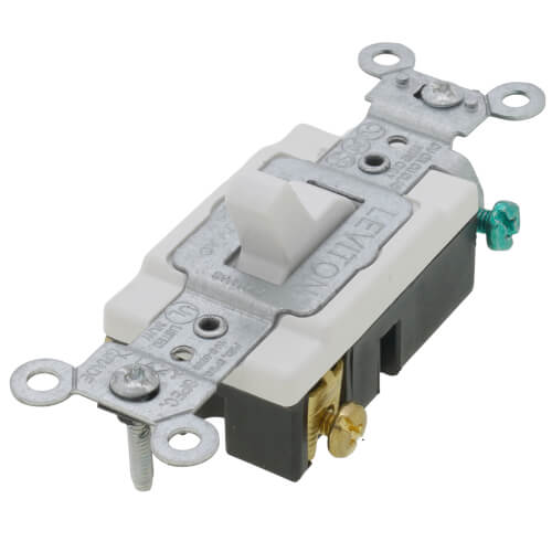 Main product image of 3-Way, Commercial Grade Back/Side Wired Switch, 15A - White (120/277V)