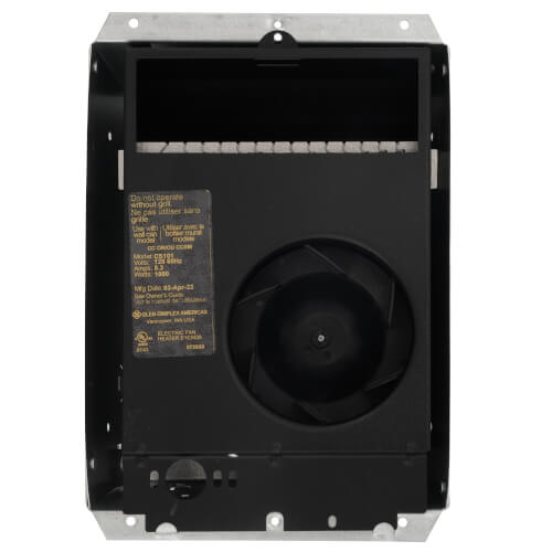 Main product image of Com-Pak-Plus White Wall Fan Heater w/o Thermostat, 1000 Watt (120V)