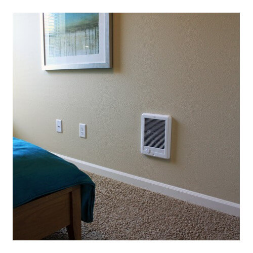 Main product image of Com-Pak Plus White Wall Fan Heater, 1500/1125 Watt (240/208V)