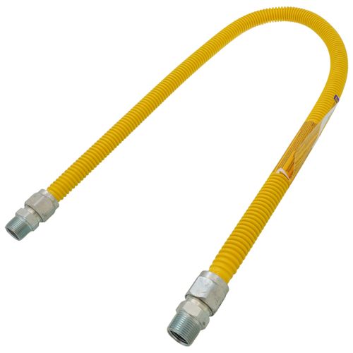 Main product image of 3/4" ID (7/8" OD) ProCoat Coated Stainless Steel Gas Connector w/ 3/4" MIP Fittings (48" Length)