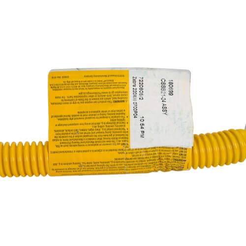 Main product image of 3/4" ID (7/8" OD) Bagged Polymer ProCoat Stainless Steel Gas Connector w/ 3/4" FIP x 3/4" MIP Fittings (24" Length)