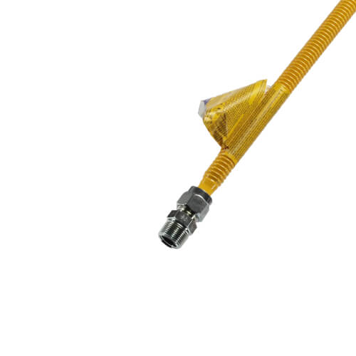 Main product image of 1/2" ID (5/8" OD) ProCoat Coated Stainless Steel Gas Connector w/ 3/4" MIP Fittings (48" Length)
