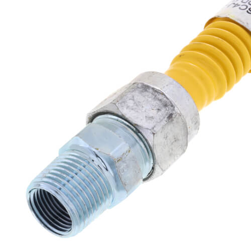 Main product image of 1/2" ID (5/8" OD) ProCoat SS Gas Connector w/ 1/2" MIP Fittings x 3/4" FIP GasBall Valve (36" Length)