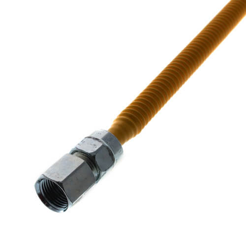 Main product image of 1/4" ID (3/8" OD) ProCoat Stainless Steel Gas Connector w/ 1/2" FIP x 1/2" FIP (24" Length)