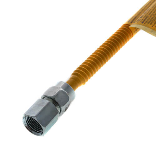 Main product image of 1/4" ID (3/8" OD) ProCoat Stainless Steel Gas Connector w/ 1/2" FIP x 1/2" FIP (24" Length)