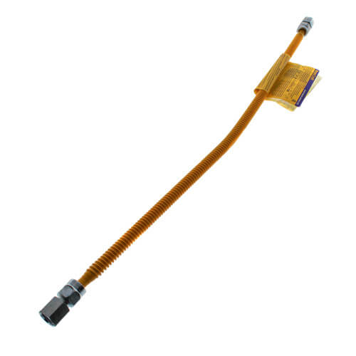 Main product image of 1/4" ID (3/8" OD) ProCoat Stainless Steel Gas Connector w/ 1/2" FIP x 1/2" FIP (24" Length)