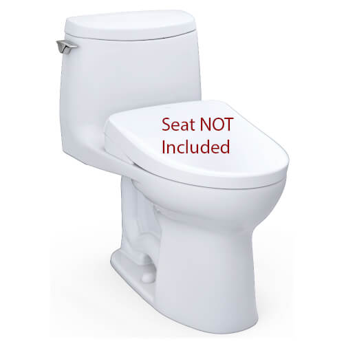 Main product image of UltraMax II 1.28 gpf Elongated 1 Piece Toilet Bowl w/ Cefiontect, WASHLET+ S500e Ready, No Seat (Cotton White)