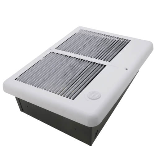 Main product image of Com-Pak Twin Complete White Wall Fan Heater w/o Thermostat, 3000/2250 Watt (240/208V)