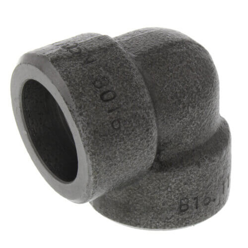 Main product image of 3/8" 3000# A105N Carbon Steel Socket Weld 90 Elbow