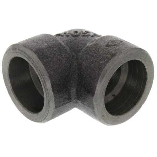 Main product image of 3/4" 3000# A105N Carbon Steel Socket Weld 90 Elbow
