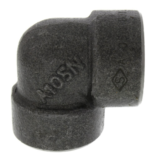 Main product image of 3/4" 3000# A105N Carbon Steel Socket Weld 90 Elbow
