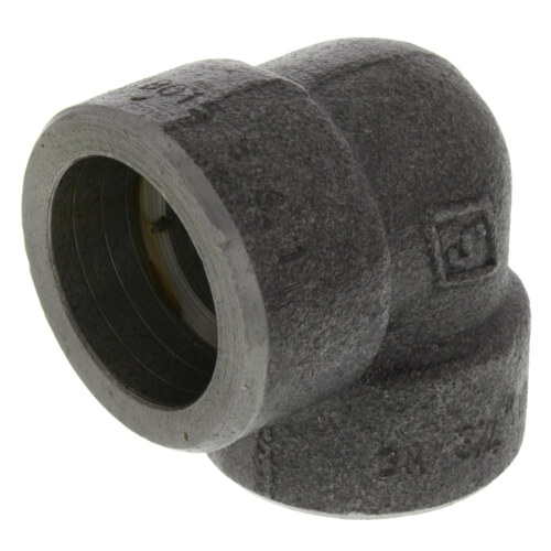 Main product image of 3/4" 3000# A105N Carbon Steel Socket Weld 90 Elbow