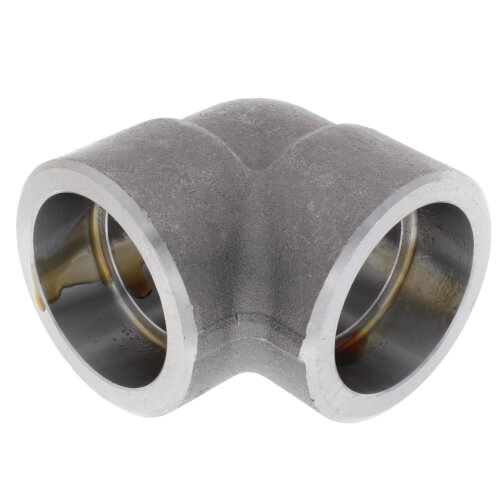 Main product image of 1-1/4" 3000# A105N Carbon Steel Socket Weld 90 Elbow