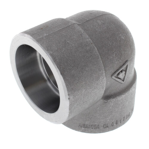 Main product image of 1-1/4" 3000# A105N Carbon Steel Socket Weld 90 Elbow