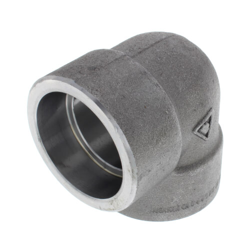 Main product image of 1-1/2" 3000# A105N Carbon Steel Socket Weld 90 Elbow