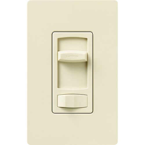 Main product image of Skylark Contour Dimmer Switch, 1000W Incand./Halogen or 600VA MLV, 1 Pole/3-Way, 120V, Almond,