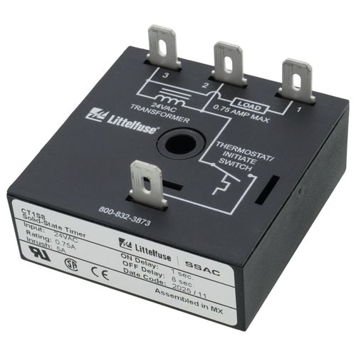 Main product image of CT Series 1 sec. Delay-on-Make & 8 sec. Delay-on-Break Time Delay (24V)