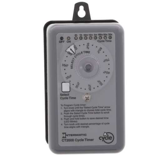 Field Adjustable Percentage Cycle Time Switch, 20A, SPST (120-240V)