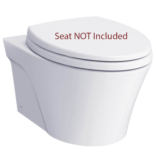 Main product image of AP 1.28/0.9 gpf Dual Flush Wall Mounted Elongated Toilet Bowl Only w/ CeFiONtect, Less Seat (Cotton White)