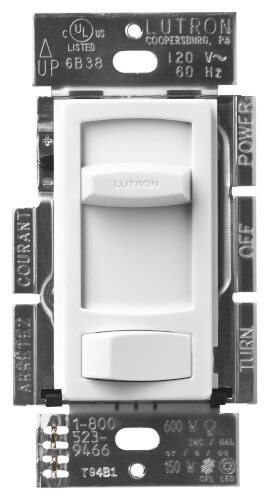 CTCL-153P-WH - Lutron CTCL-153P-WH - Skylark Contour LED+ Dimmer Switch