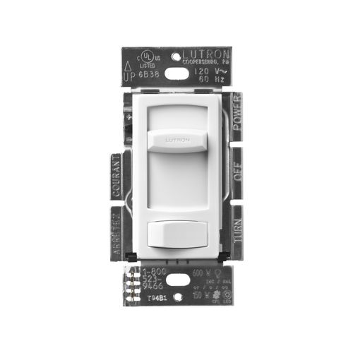 Main product image of Skylark Contour LED+ Dimmer Switch, No 150W LED or 600W Inc/Hal, 120V, Single Pole/3-Way, White