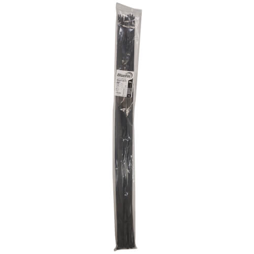 Main product image of 48" Nylon Heavy-Duty Cable Ties / Duct Straps, UV Black (Pack of 25)