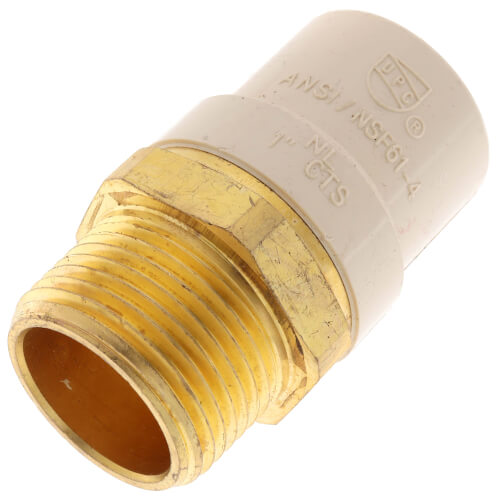 Main product image of 1" CPVC x Male Brass Adapter (Lead Free)