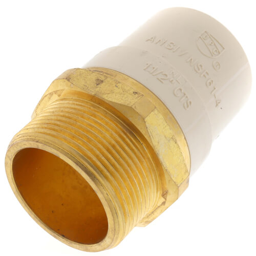 Main product image of 1-1/2" CPVC x Male Brass Adapter (Lead Free)