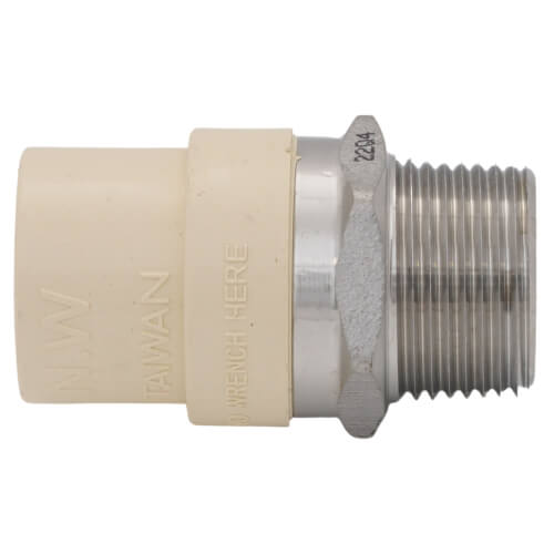 Main product image of 3/4" CPVC x Male Stainless Steel Adapter (Lead Free)