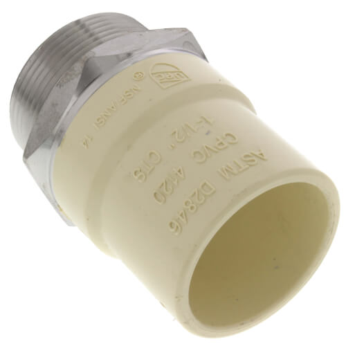 Main product image of 1-1/2" CPVC x Male Stainless Steel Adapter (Lead Free)