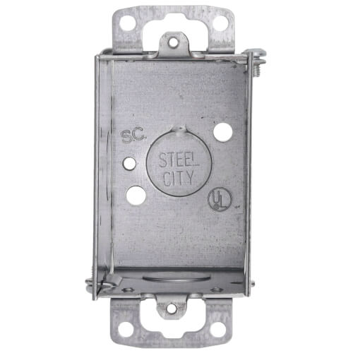 Main product image of 2-3/4" Deep Gangable Switch Box w/ Ears Flush for Old Work, 1/2" Knockouts