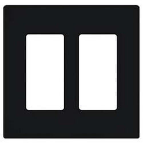Main product image of Claro Wall Plate 2 Gang (Black)
