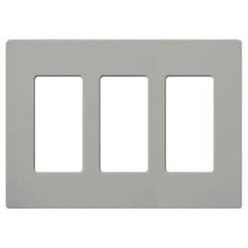 Main product image of Claro Wall Plate 3 Gang (Gray)