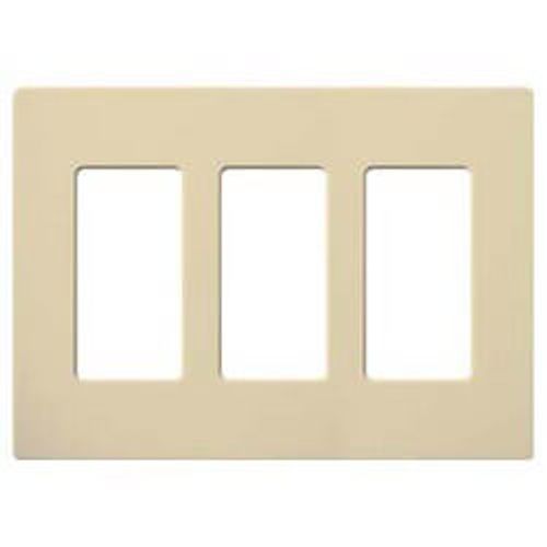 Main product image of Claro Wall Plate 3 Gang (Ivory)