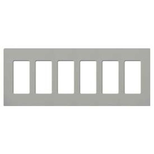 Main product image of Claro Wall Plate 6 Gang (Gray)