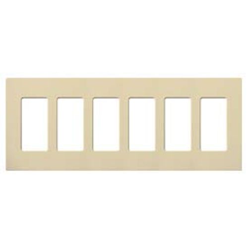 Main product image of Claro Wall Plate 6 Gang (Ivory)