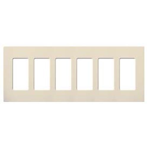 Main product image of Claro Wall Plate 6 Gang (Light Almond)