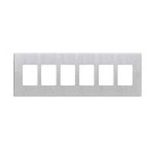 Main product image of Claro Wall Plate 6 Gang (Stainless Steel)