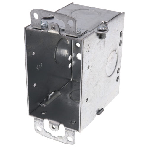 Main product image of 2-3/4" Deep Gangable Switch Box w/ Flush Ears, 1/2" Knockouts