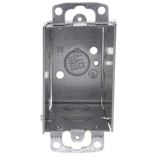 Main product image of 3-1/2" Deep Gangable Switch Box w/ Flush Ears, 1/2" Knockouts