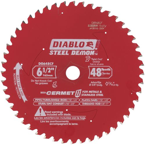 Main product image of 6-1/2" Steel Demon Metal Cutting Saw Blade w/ 48 TCG Teeth