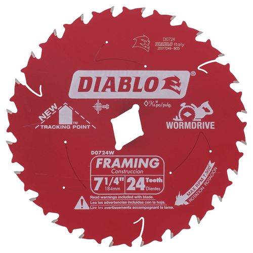 Main product image of 7-1/4" Wormdrive Framing Saw Blade with 24 ATB Teeth