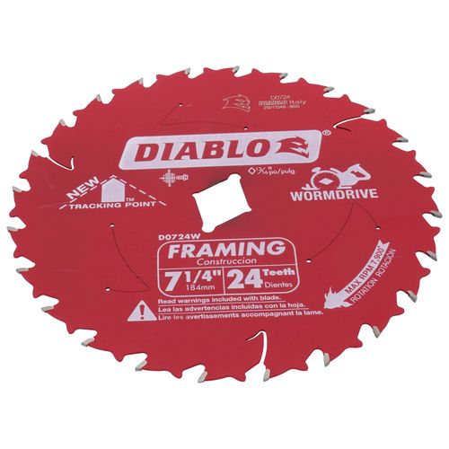 Main product image of 7-1/4" Wormdrive Framing Saw Blade with 24 ATB Teeth