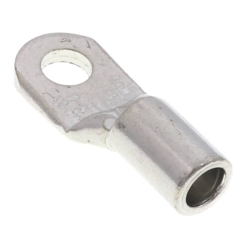 Main product image of #10 Bolt Hole Non-Insulated Tubular Copper Ring Terminal, 8/8AN Wire Range