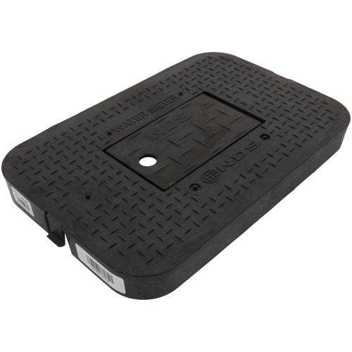 Main product image of 12" x 17" Drop-in Plastic Cover with Plastic Meter Reader - Water Meter (Black)