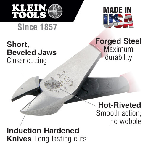 Main product image of 8" High-Leverage Heavy-Duty Diagonal Cutting Pliers
